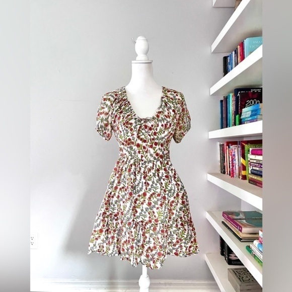 BANJANAN Artemis Dress Boundless Floral White Size XS - Picture 3 of 16